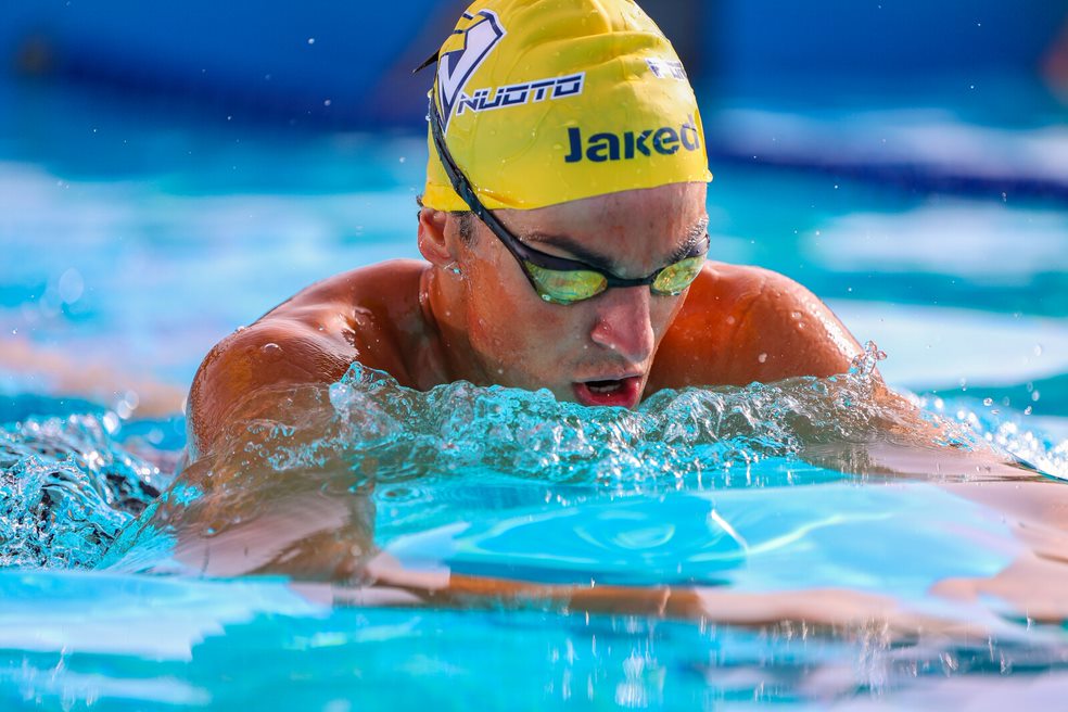 Breaststroke swimming in the Forli Nuoto pool by Swimbox.